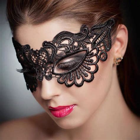 Lace Masquerade Full Face Mask Gothic Sexy Halloween。